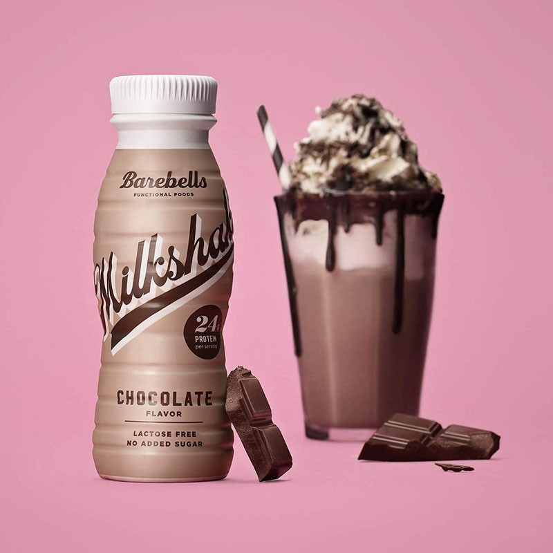 batido de chocolate con 24g de proteina Barebells