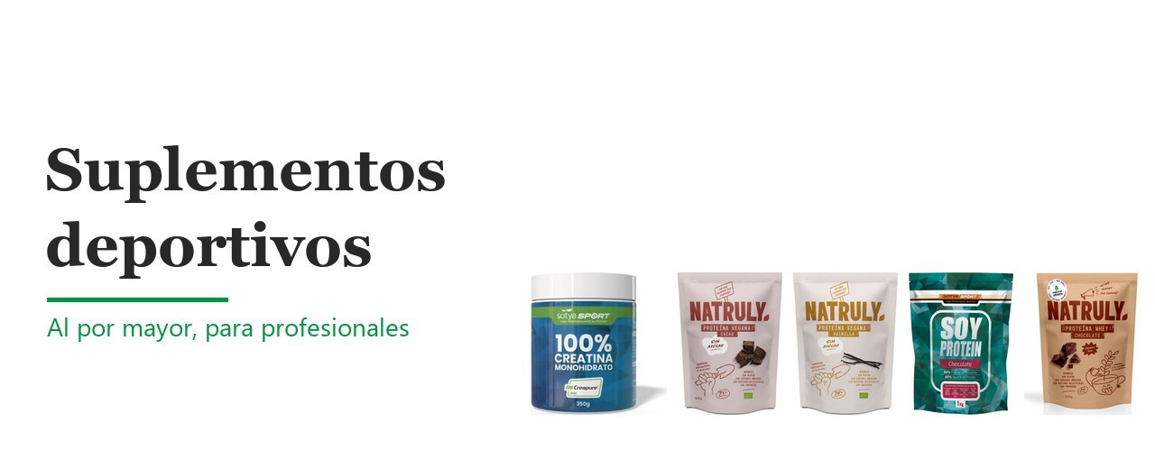 Suplementos deportivos al por mayor: proteína, creatina y más
