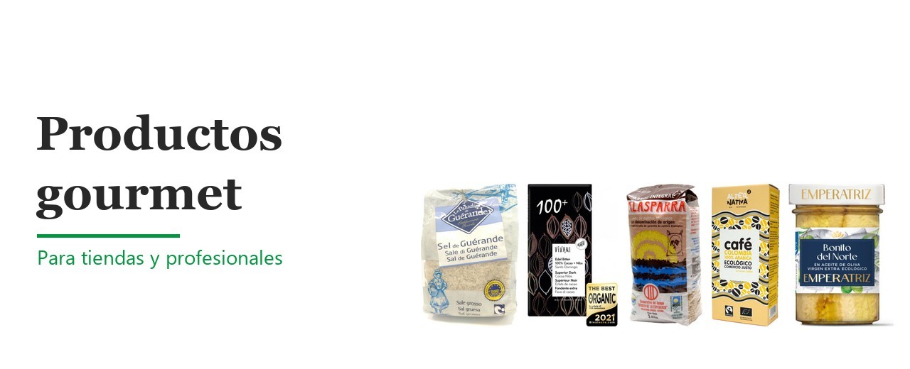 Distribuidor de productos gourmet al por mayor para tiendas