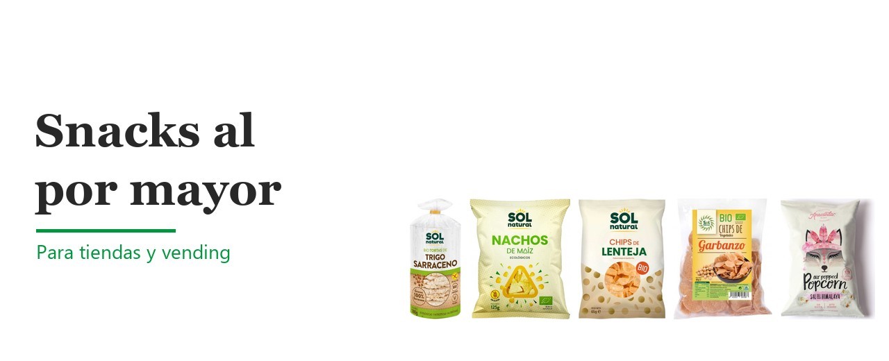 Snacks saludables al por mayor para tiendas y vending