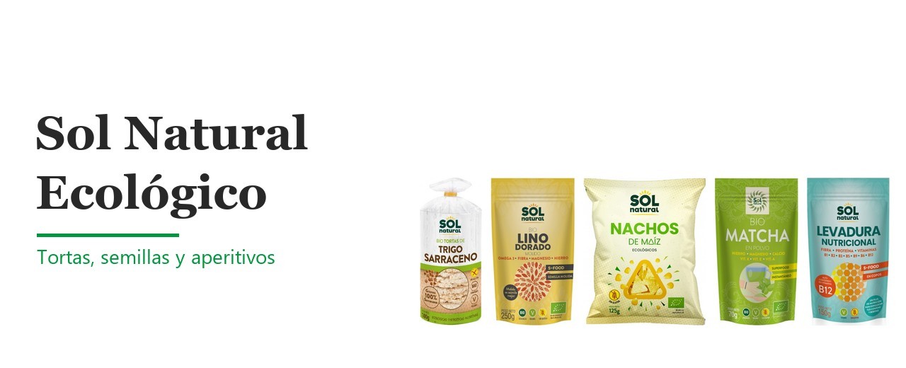 Sol Natural: productos ecológicos y sin gluten al por mayor