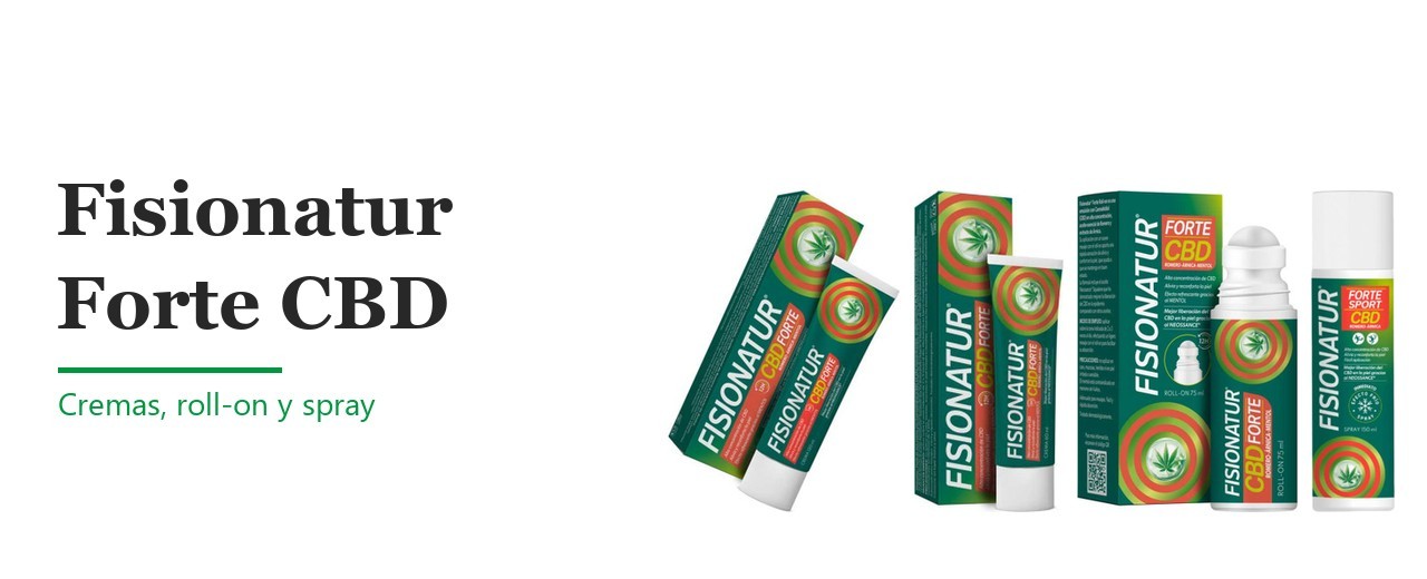 Fisionatur: cremas, roll-on y spray con CBD al por mayor